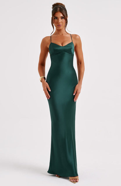 Malika Maxi Dress Emerald