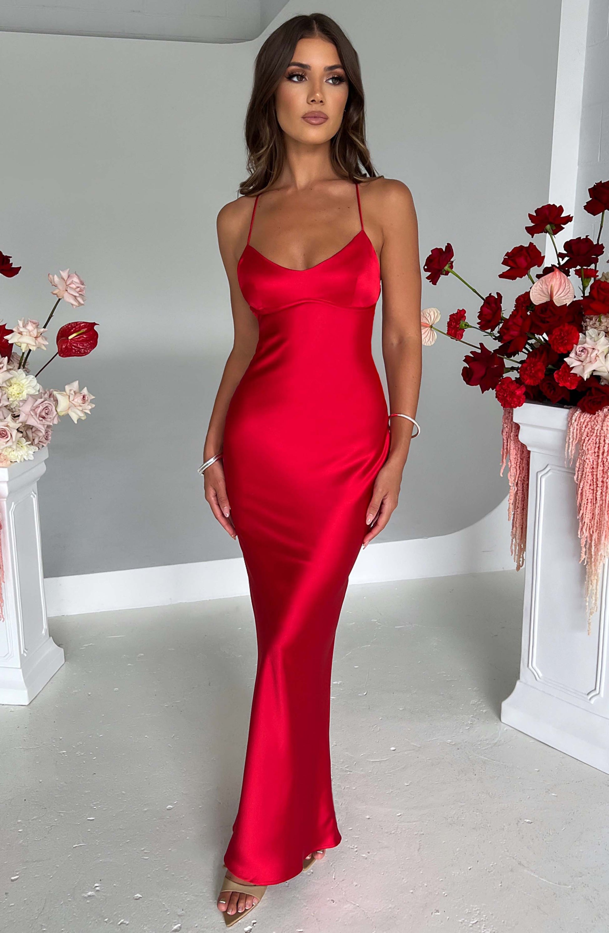 Malika Maxi Dress Red