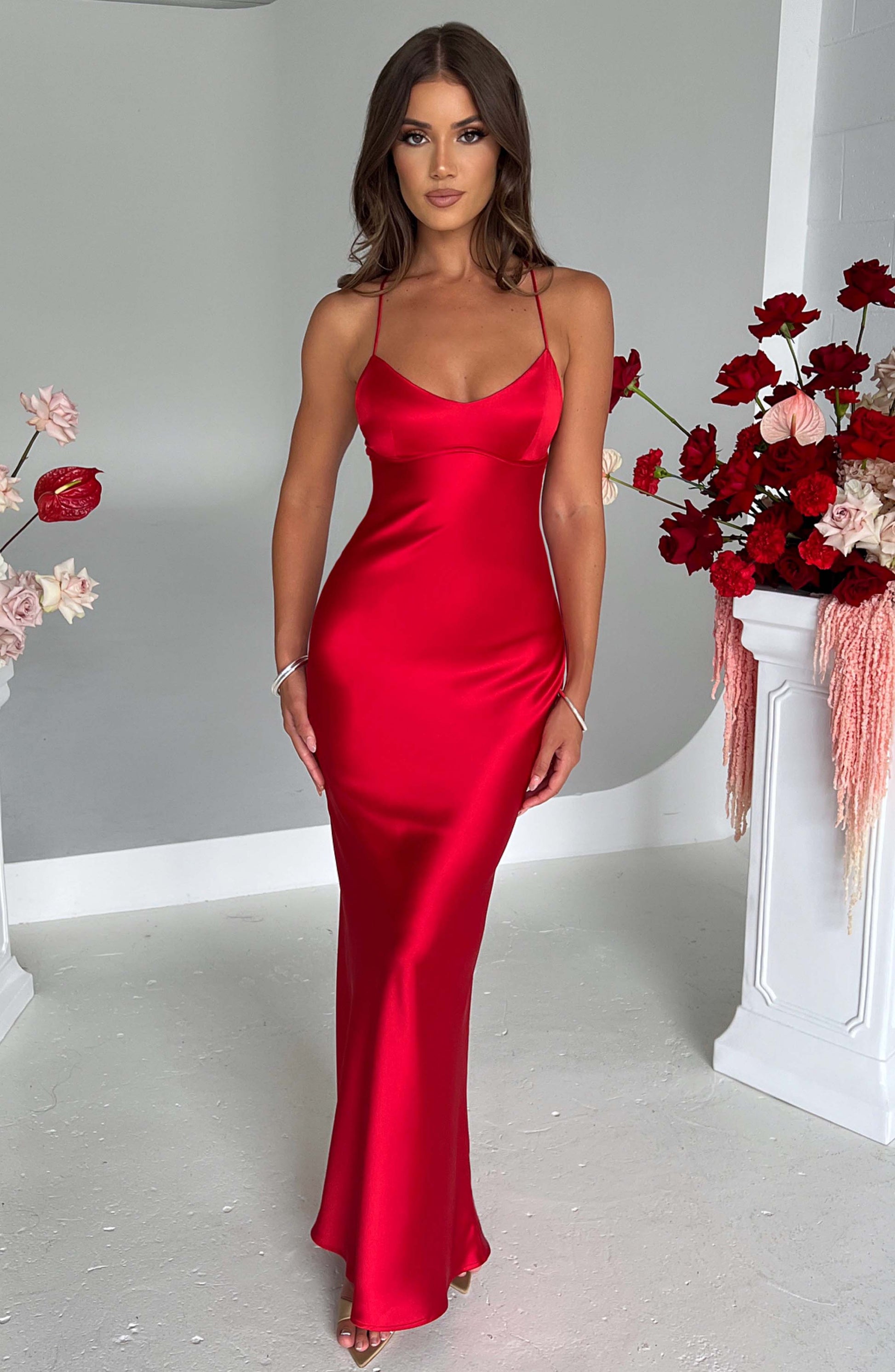 Malika Maxi Dress Red