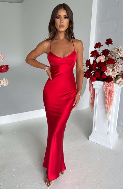 Malika Maxi Dress Red