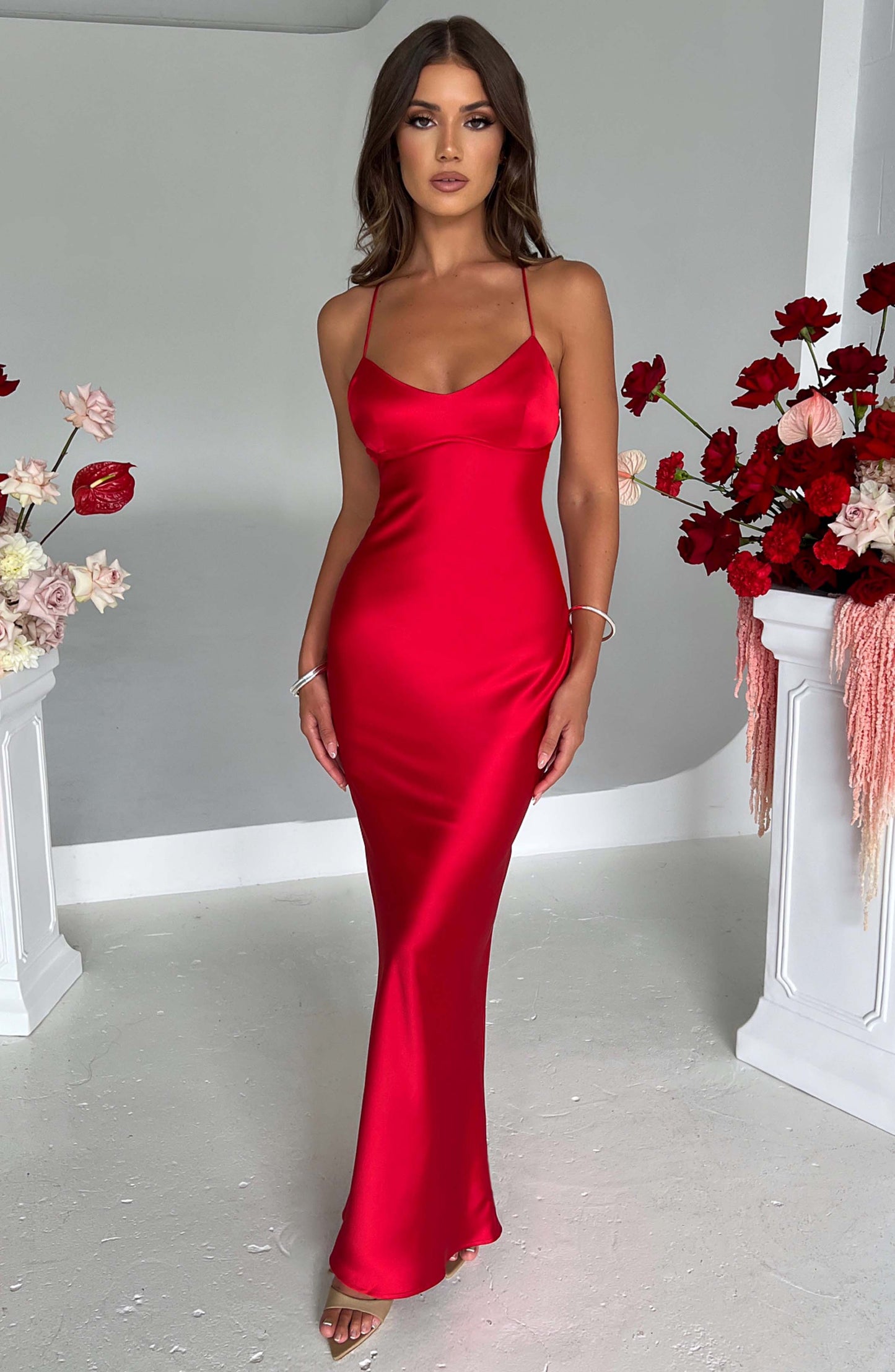 Malika Maxi Dress Red