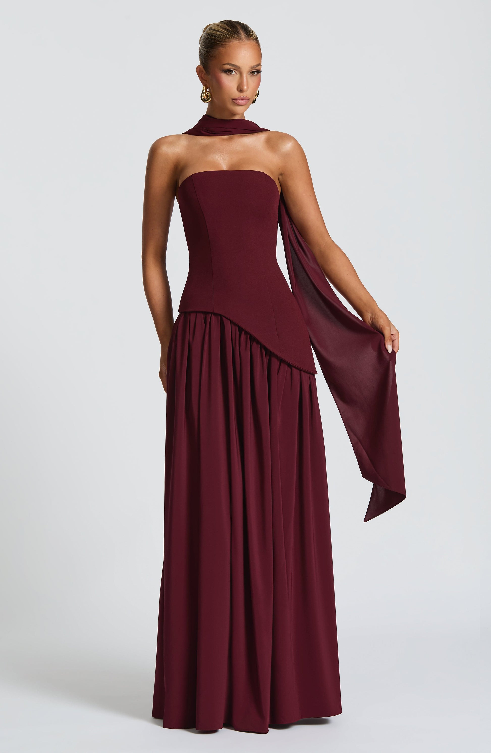 Maliyah Maxi Dress Cherry Lacquer
