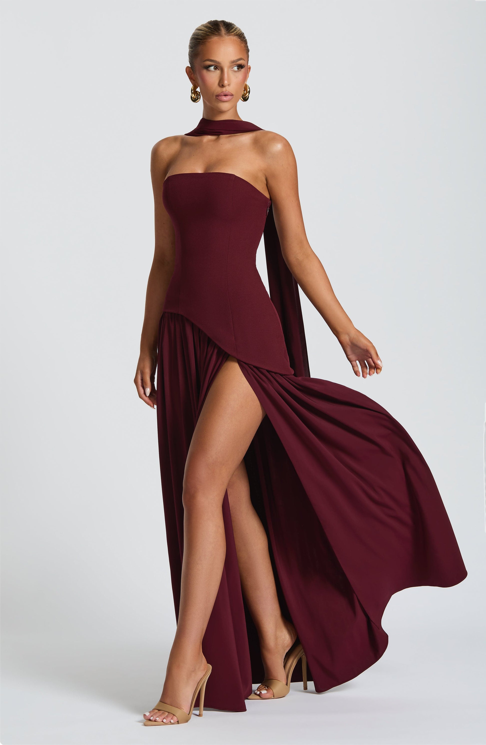 Maliyah Maxi Dress Cherry Lacquer