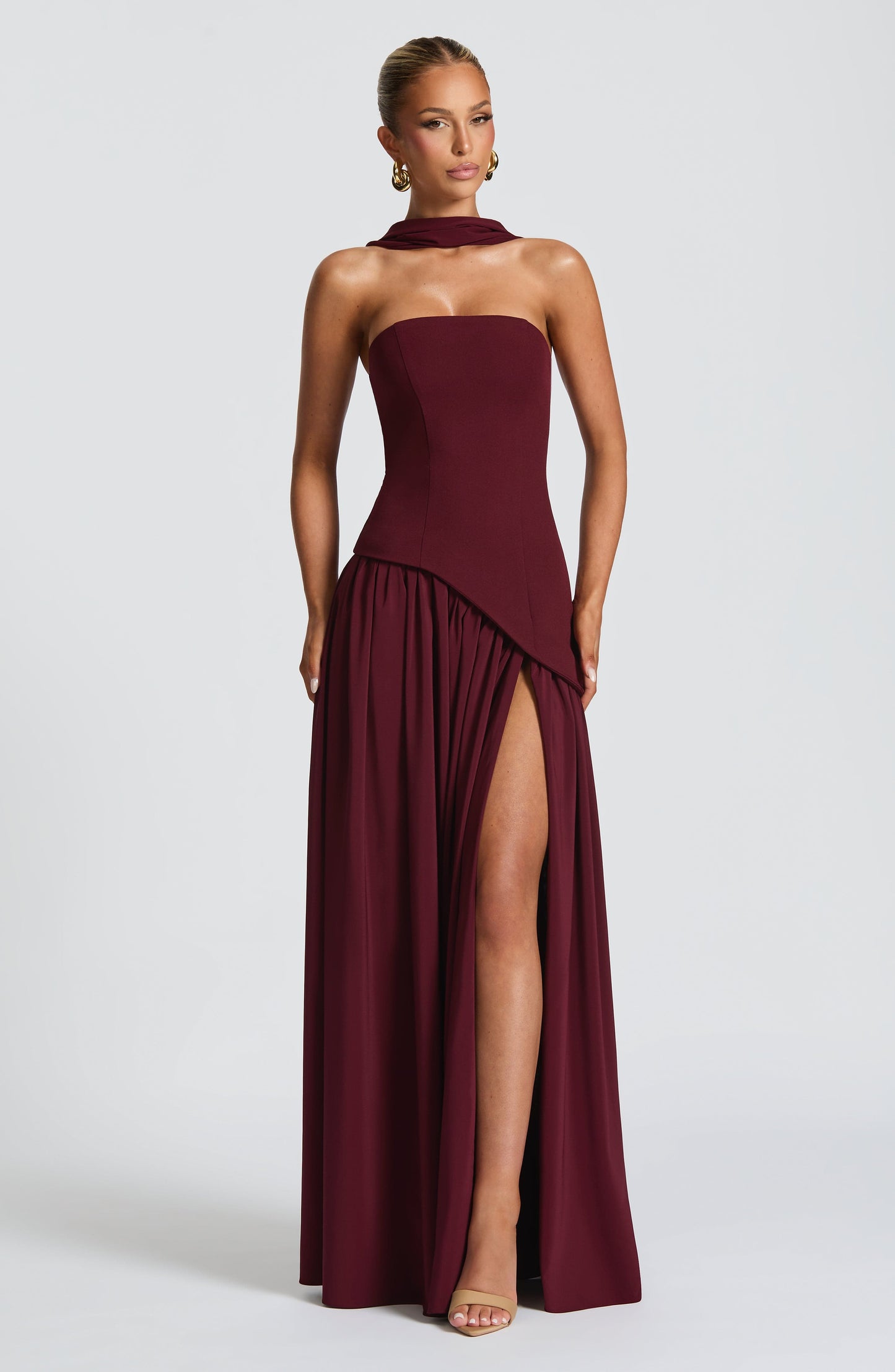 Maliyah Maxi Dress Cherry Lacquer
