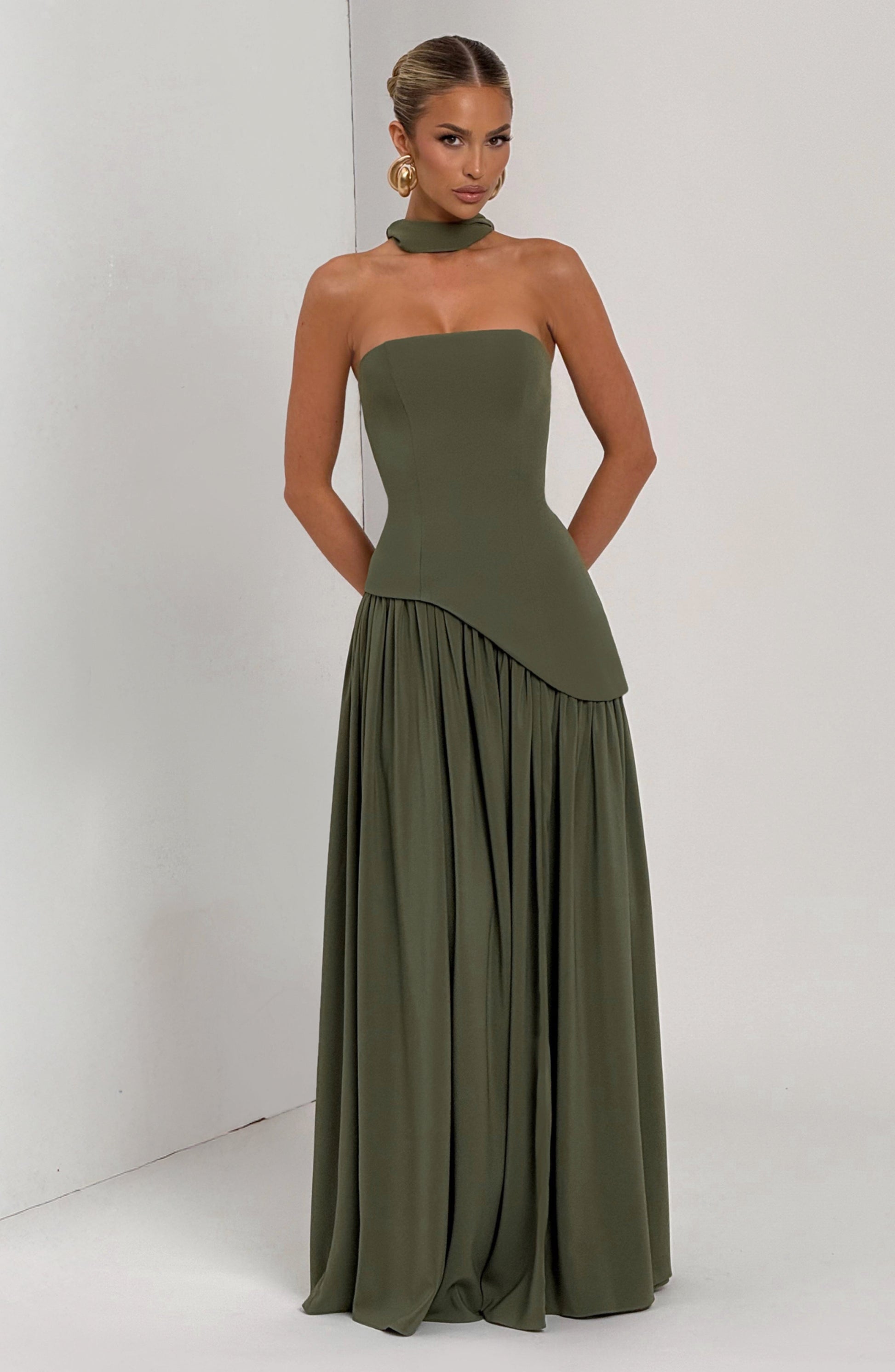 Maliyah Maxi Dress Khaki