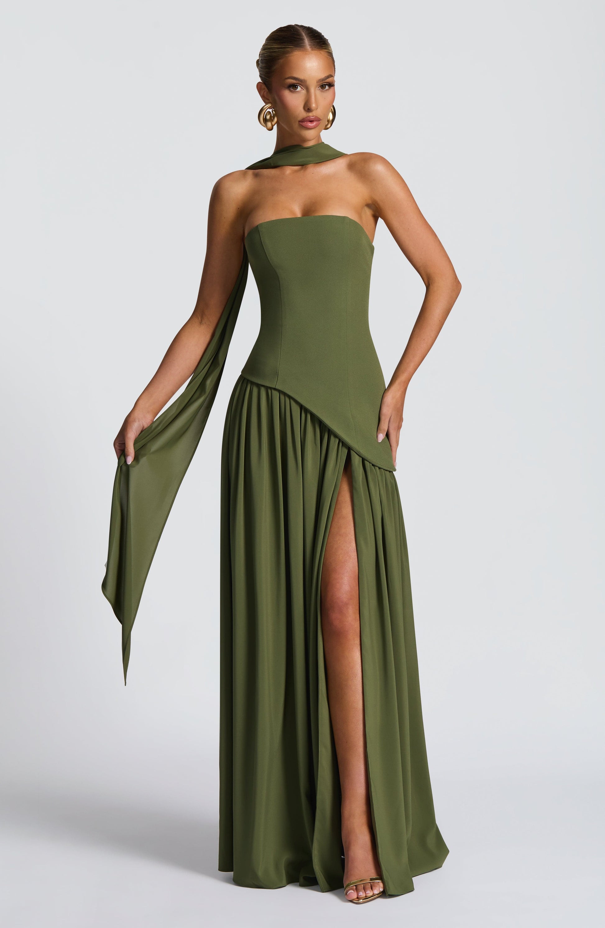 Maliyah Maxi Dress Khaki