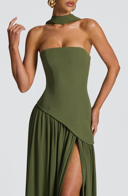 Maliyah Maxi Dress Khaki