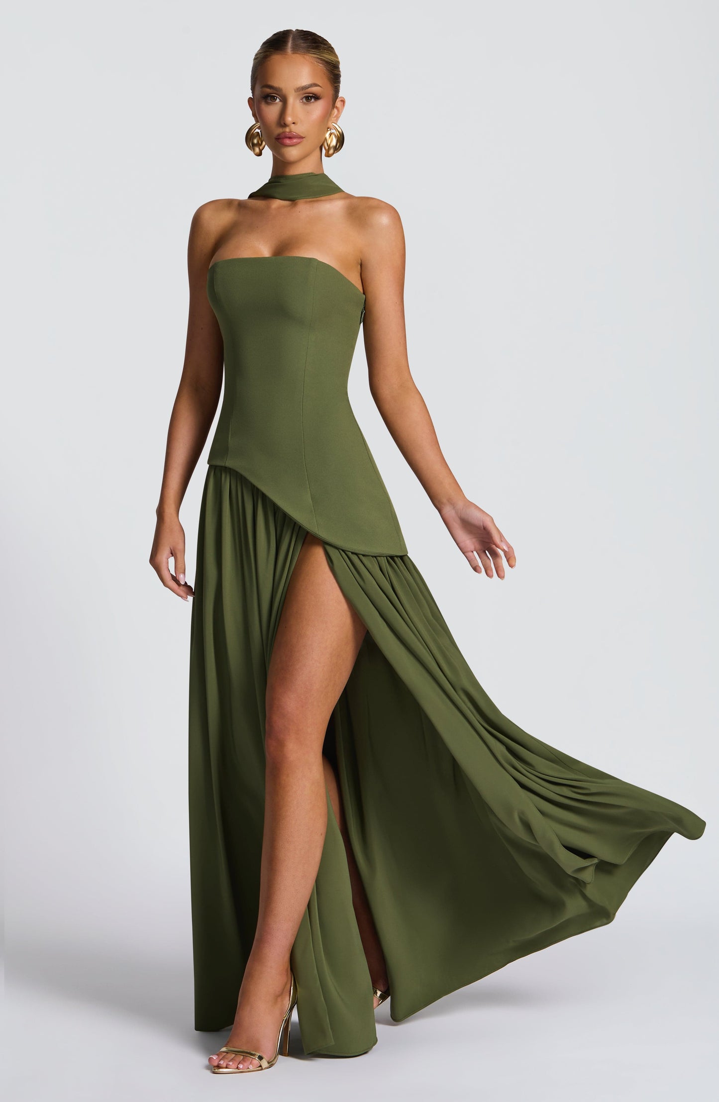Maliyah Maxi Dress Khaki
