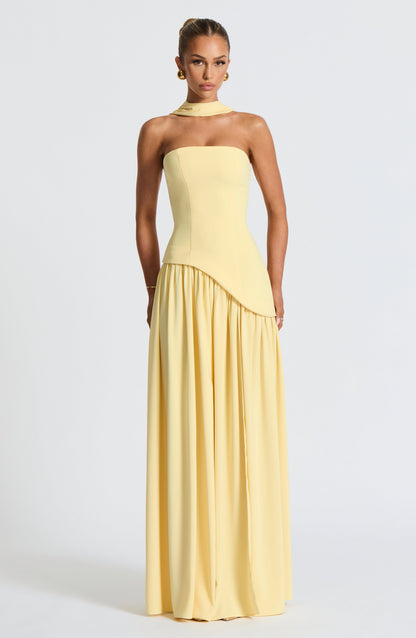 Maliyah Maxi Dress Lemon