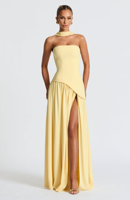Maliyah Maxi Dress Lemon