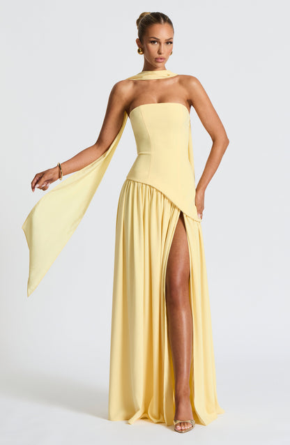 Maliyah Maxi Dress Lemon