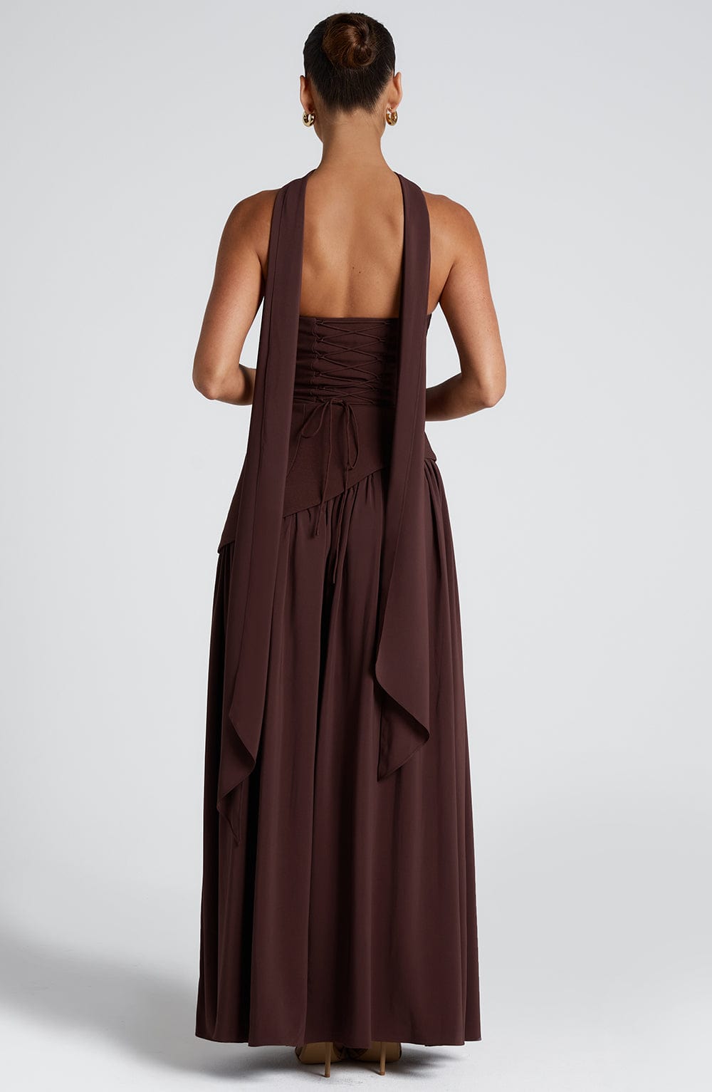 Maliyah Maxi Dress Plum Brown