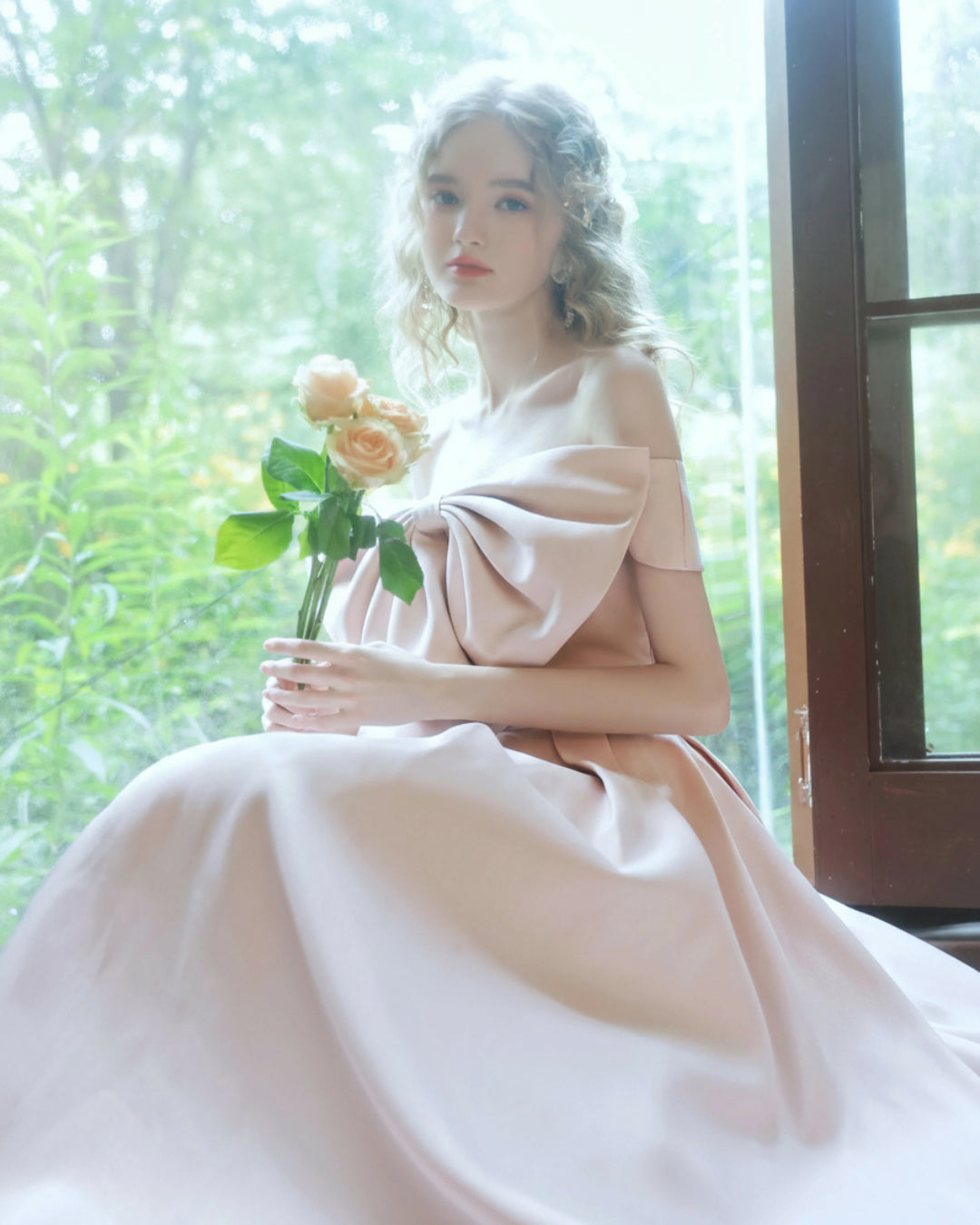 Marcella Maxi Dress Blush Pink