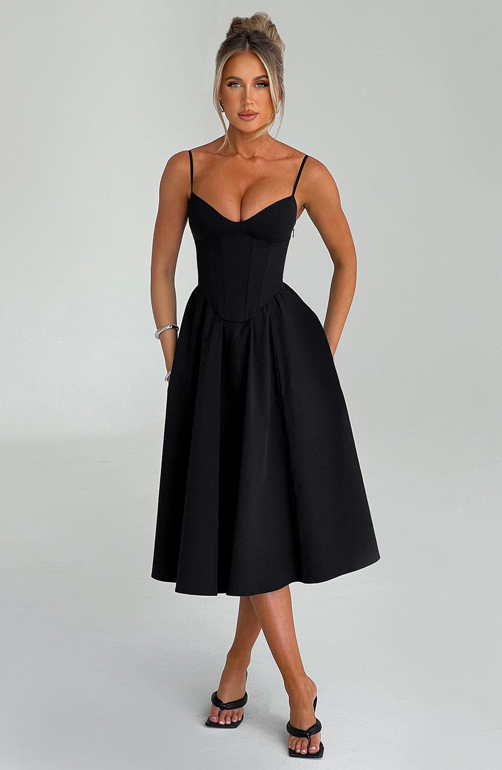 Mariella Midi Dress Black