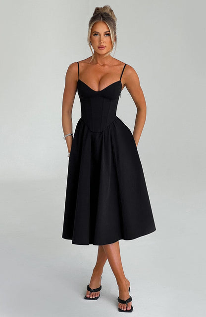 Mariella Midi Dress Black