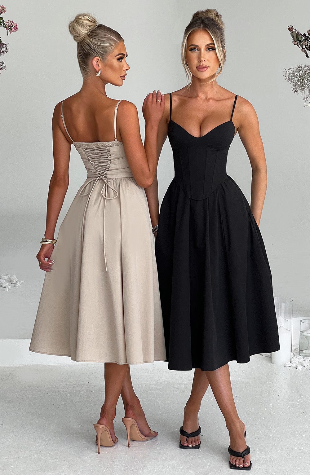 Mariella Midi Dress Black