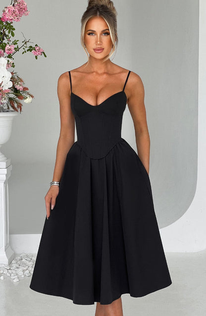 Mariella Midi Dress Black
