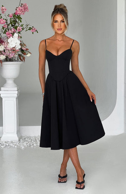 Mariella Midi Dress Black