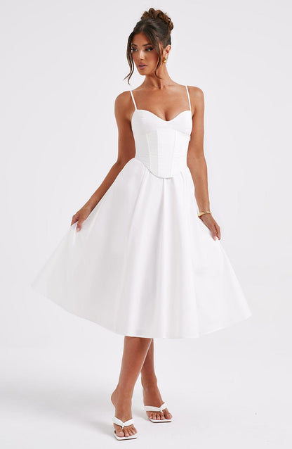 Mariella Midi Dress Ivory