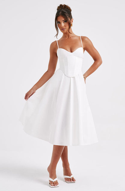Mariella Midi Dress Ivory