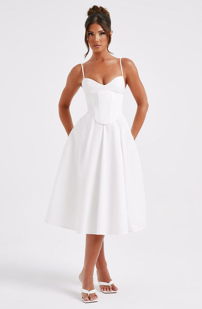 Mariella Midi Dress Ivory