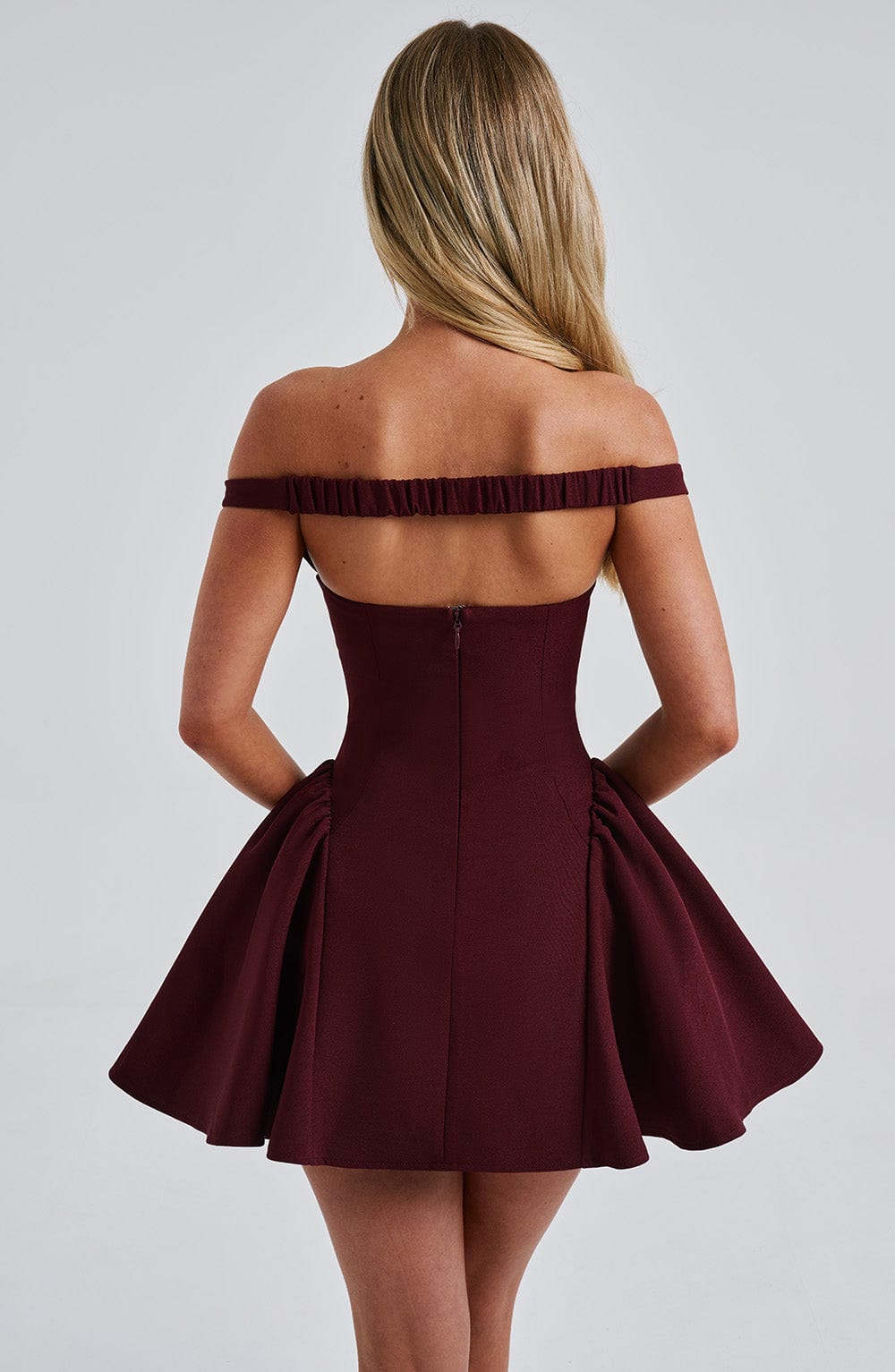 Marla Mini Dress Cherry Lacquer