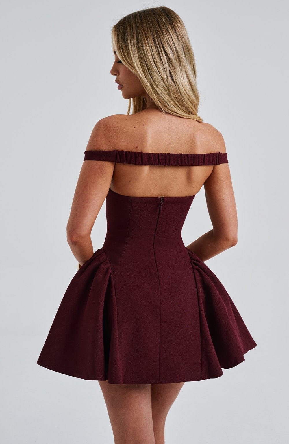 Marla Mini Dress Cherry Lacquer