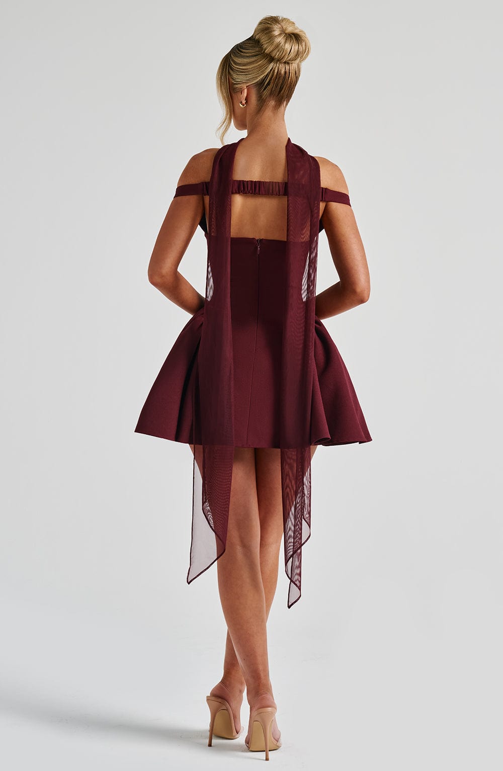 Marla Mini Dress Cherry Lacquer