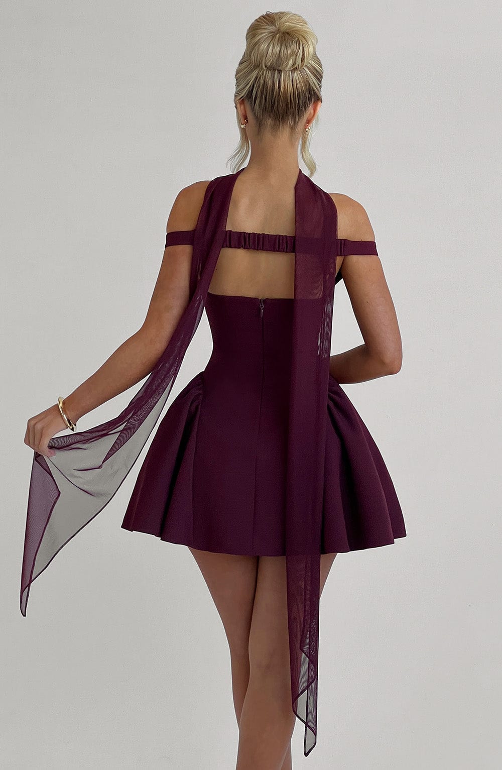 Marla Mini Dress Cherry Lacquer