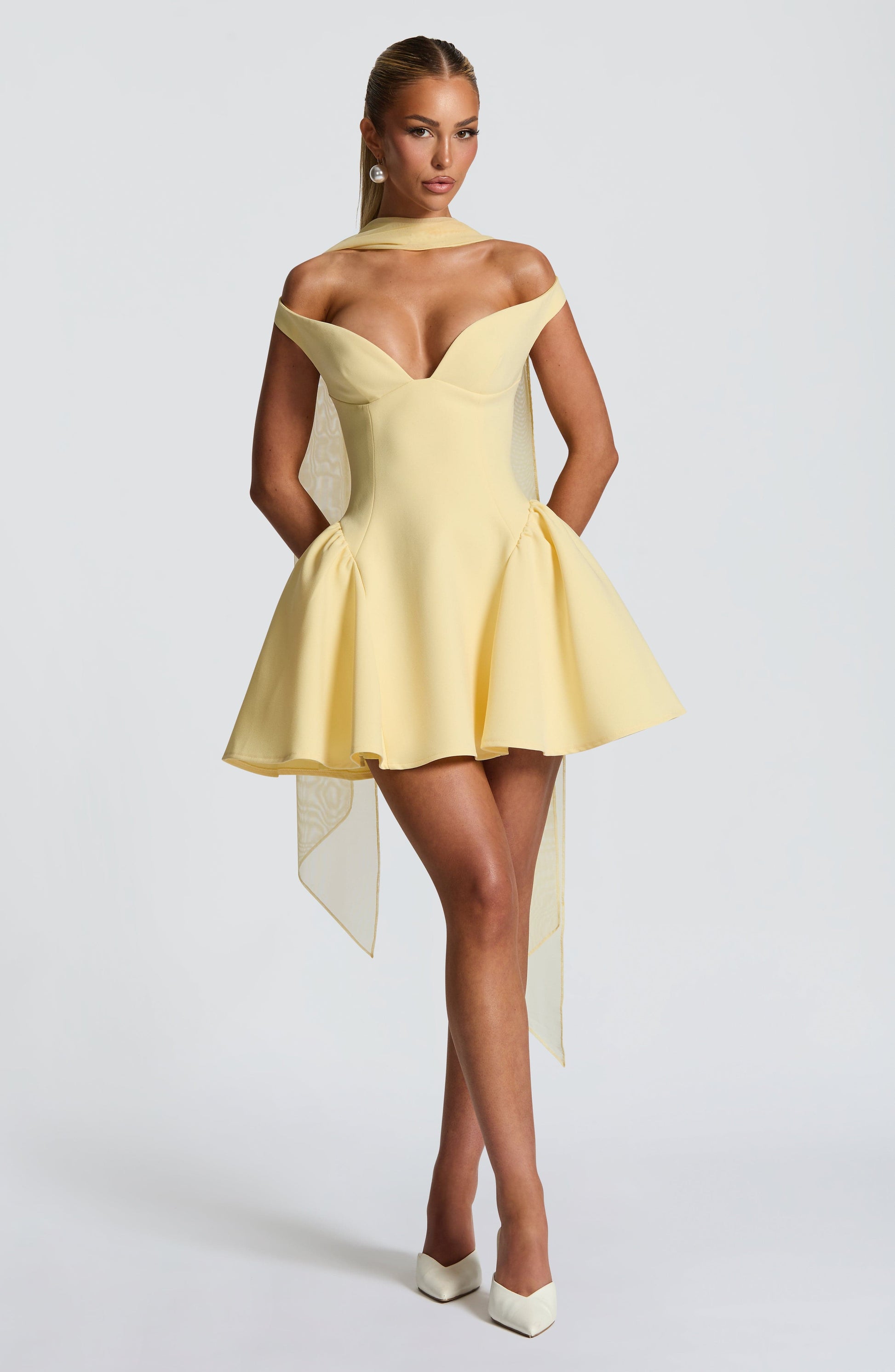 Marla Mini Dress Lemon