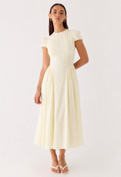 Maven Cream Midi Dress