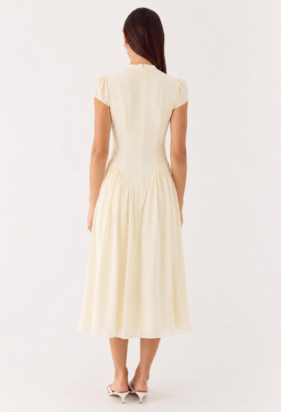 Maven Cream Midi Dress