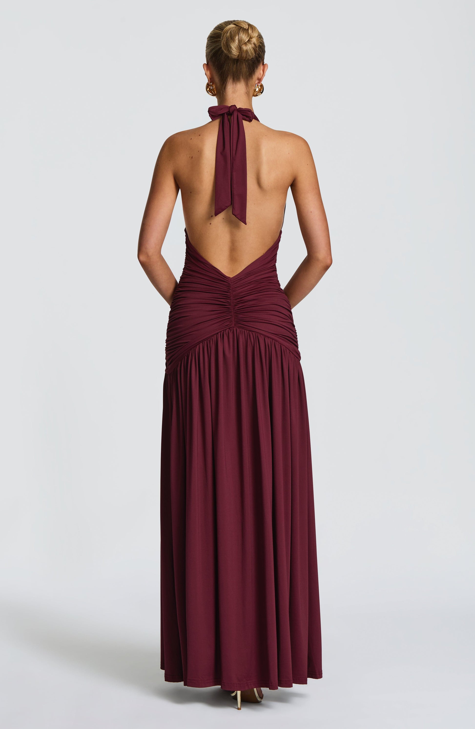 Melania Maxi Dress Cherry Lacquer