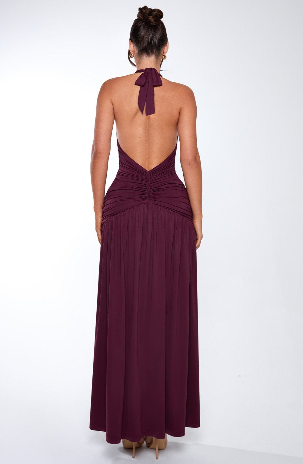 Melania Maxi Dress Cherry Lacquer