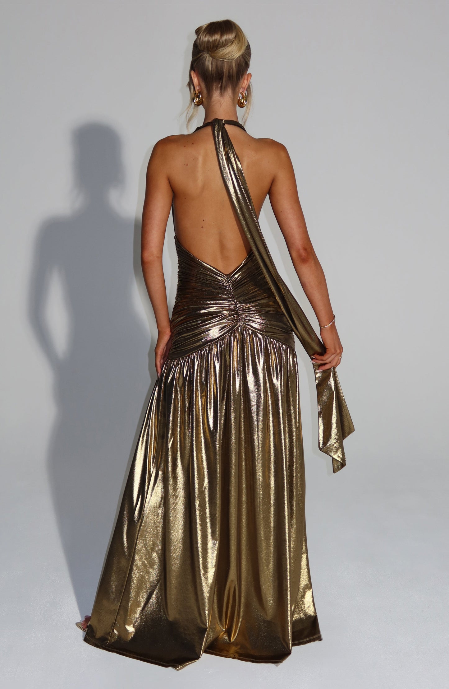 Melania Maxi Dress Gold
