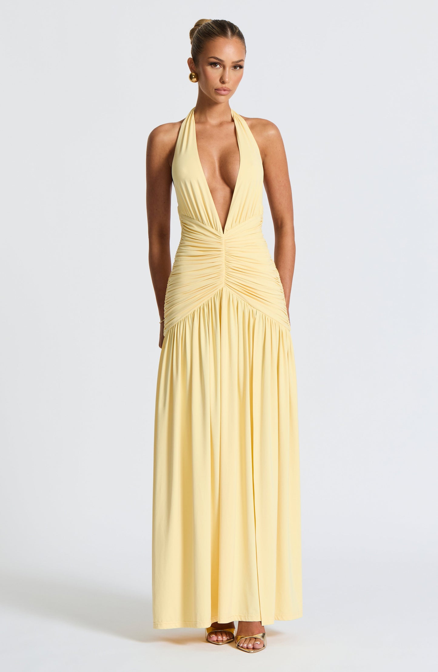 Melania Maxi Dress Lemon