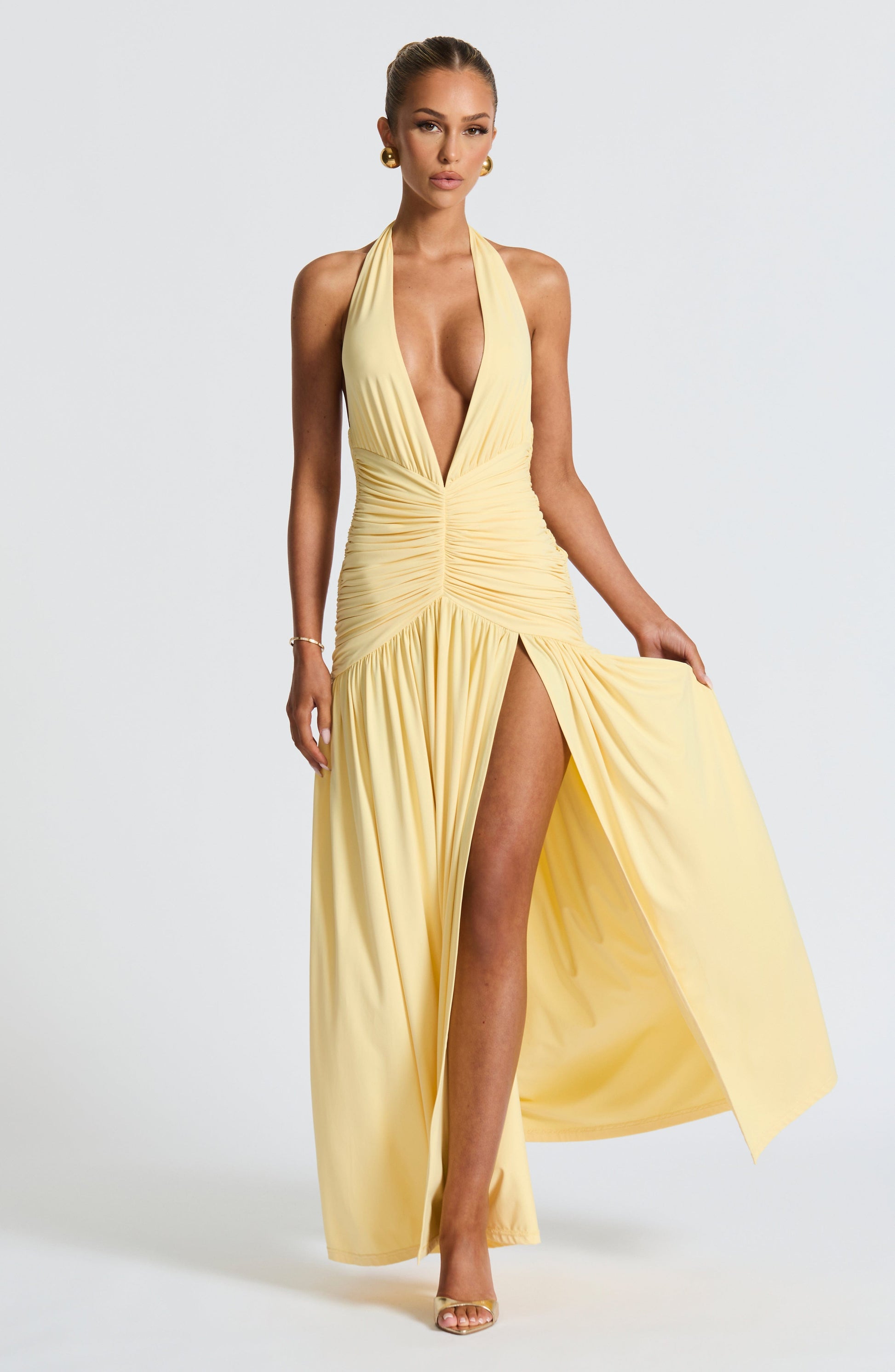 Melania Maxi Dress Lemon