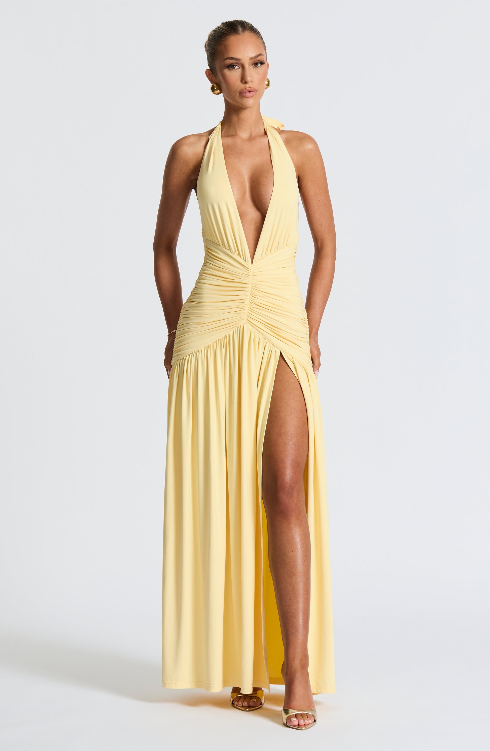 Melania Maxi Dress Lemon