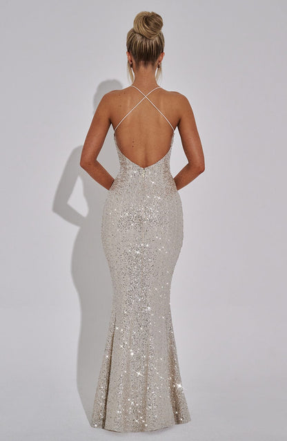 Meridith Maxi Dress Champagne