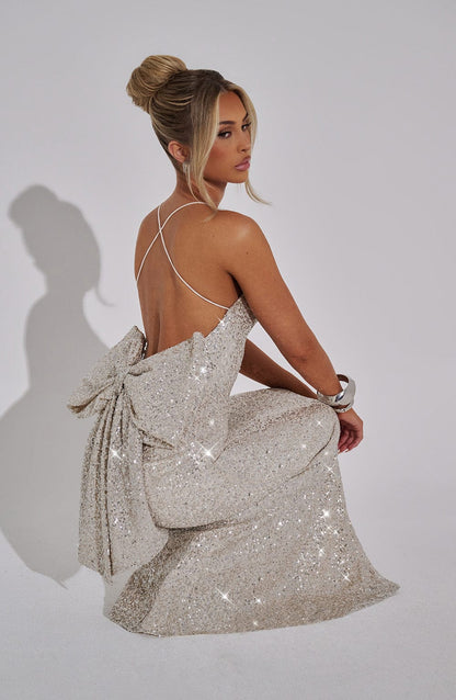 Meridith Maxi Dress Champagne