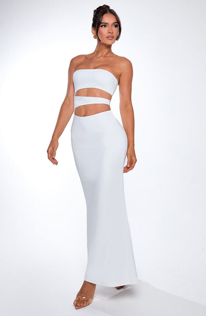 Milia Maxi Dress White