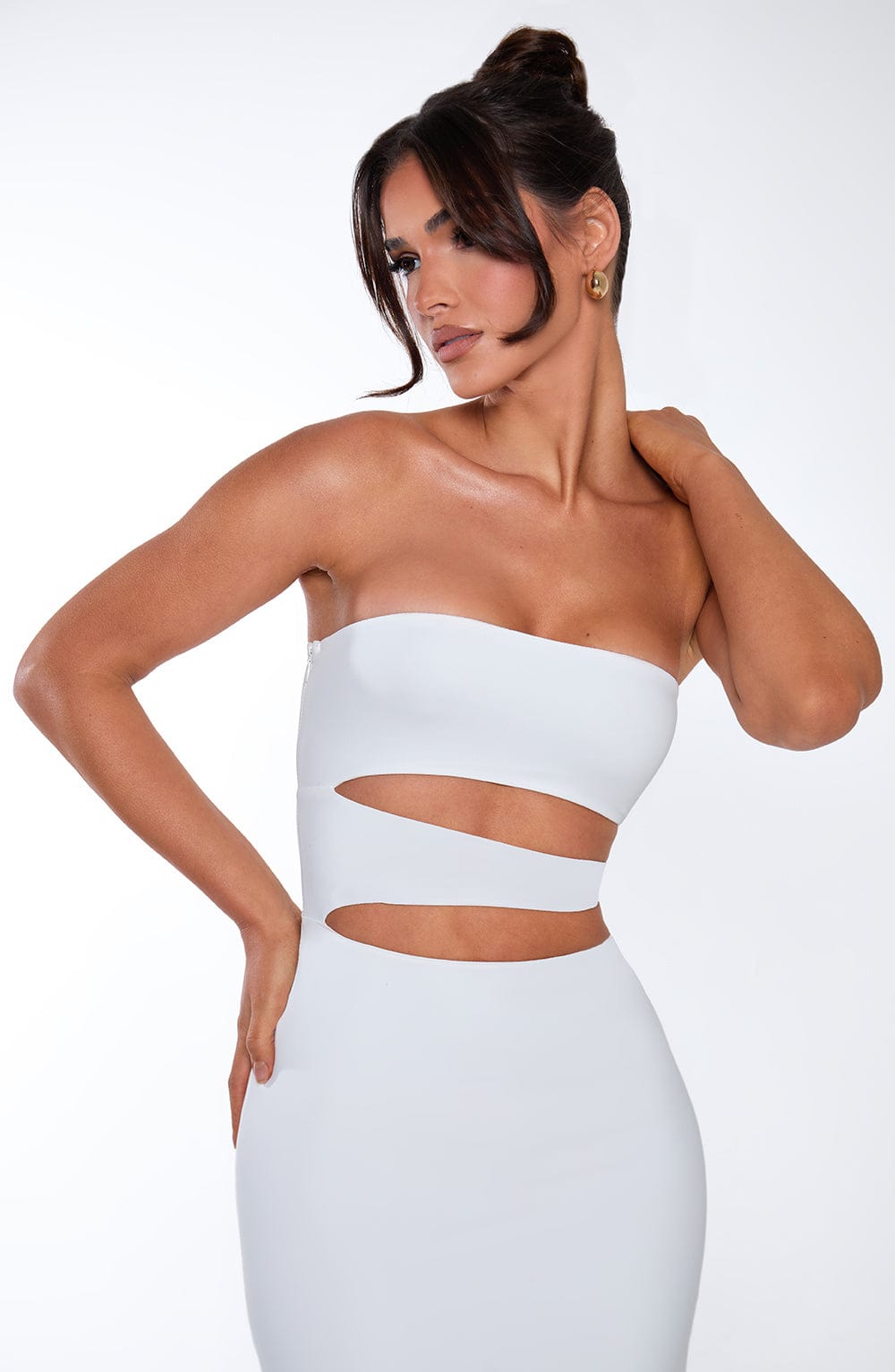 Milia Maxi Dress White
