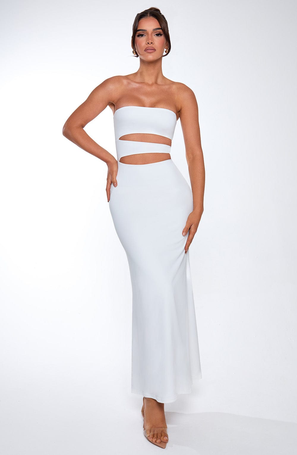 Milia Maxi Dress White