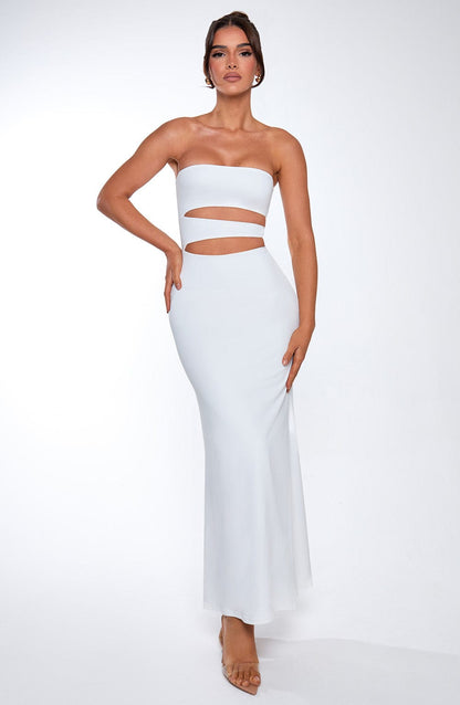 Milia Maxi Dress White