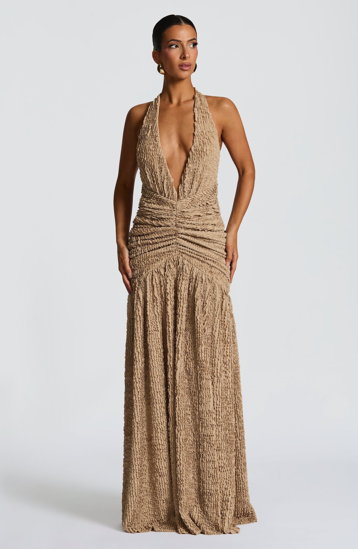 Minerva Maxi Dress Beige