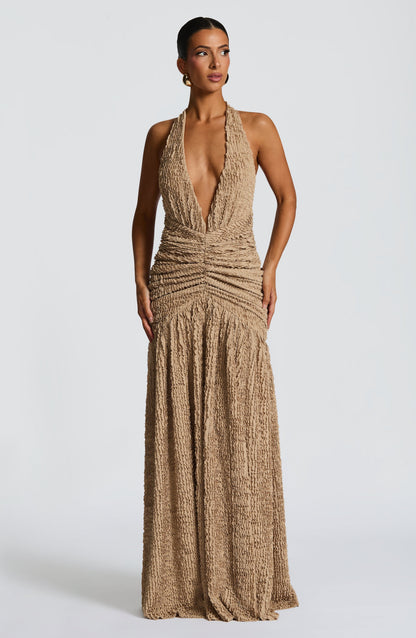 Minerva Maxi Dress Beige