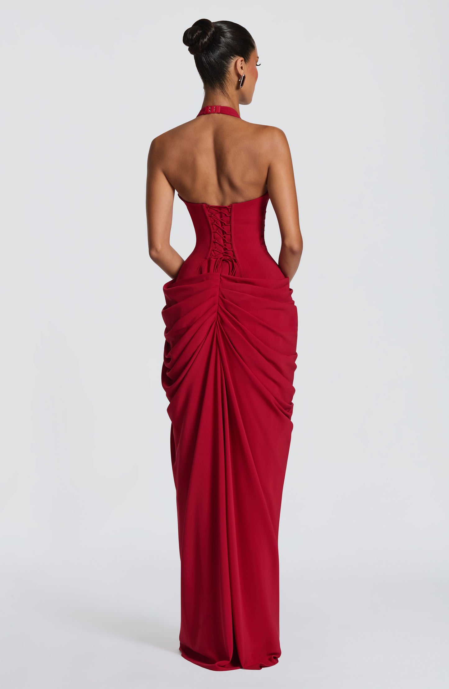 Minette Maxi Dress Deep Red