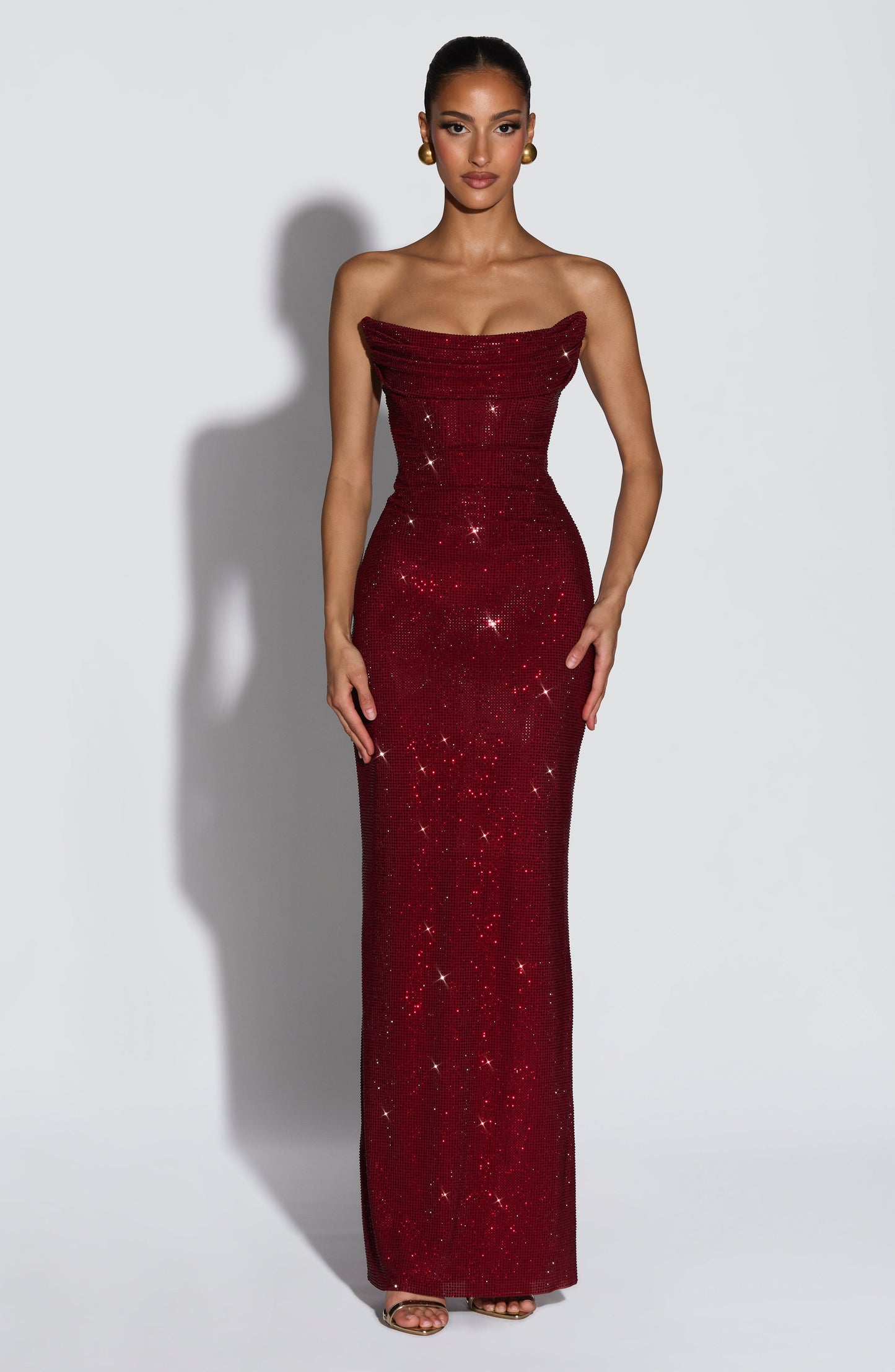Mirabella Maxi Dress Burgundy