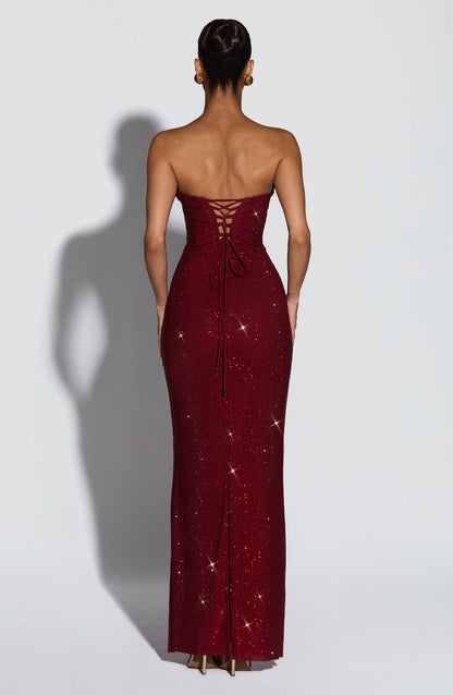Mirabella Maxi Dress Burgundy