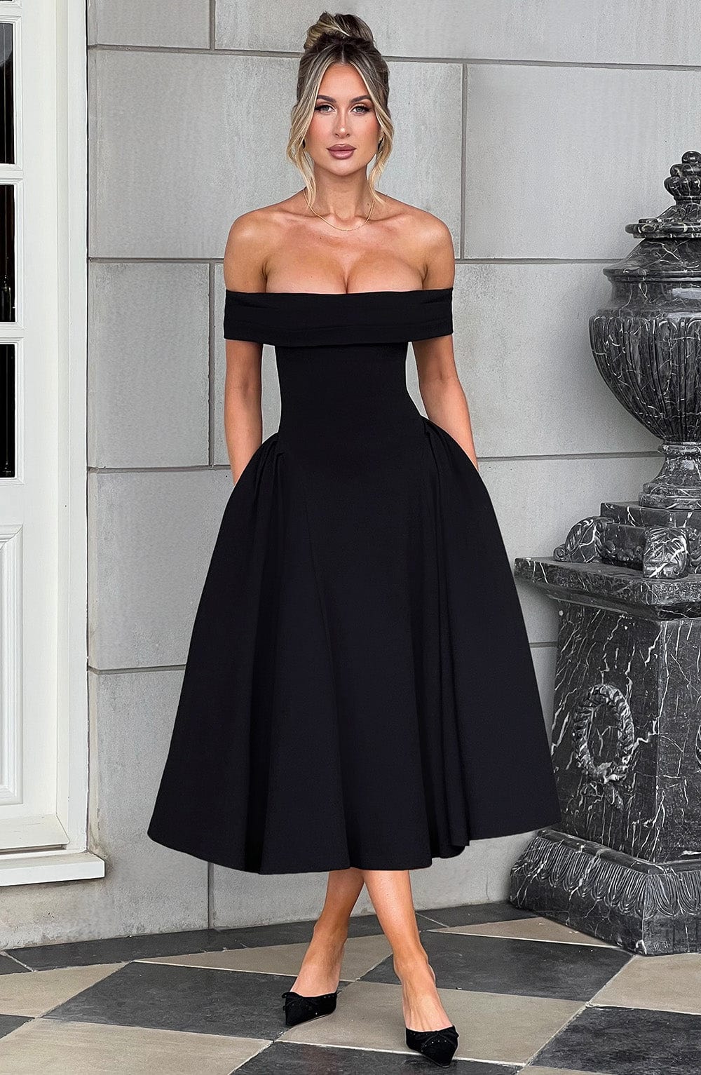 Miranda Midi Dress Black
